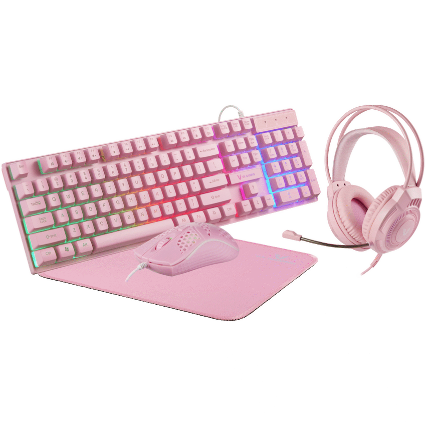 VX Gaming Freya Pink 4 -in-1 Rainbow Combo VX Gaming Freya Pink 4 -in-1 Rainbow Combo