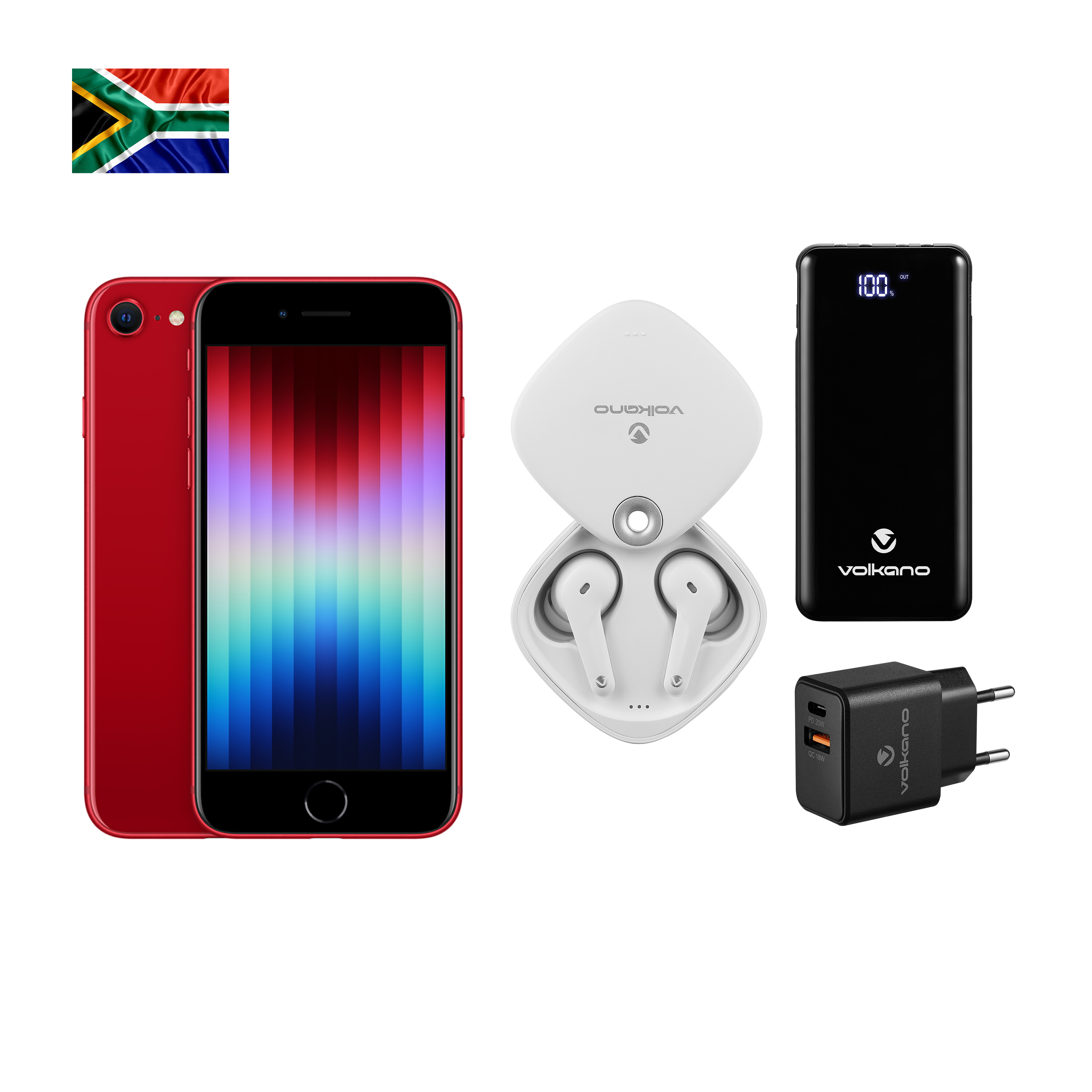 iPhone SE 64GB – Red (Buds+Powerbank+Adapter) iPhone SE 64GB – Red (Buds+Powerbank+Adapter)